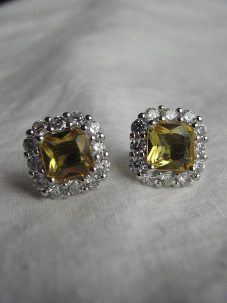 Сережки MAJESTY Yellow s089 фото