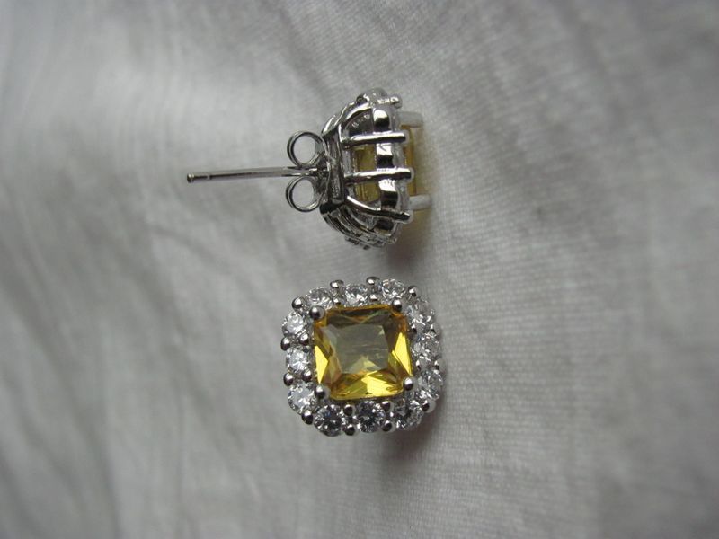 Сережки MAJESTY Yellow s089 фото