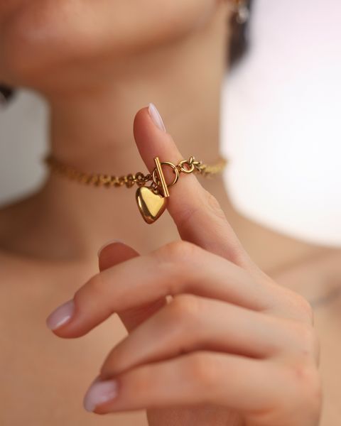 Підвіска STEEL HEART Gold p074 фото