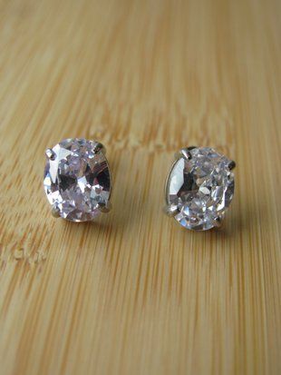 Сережки CLARITY OVAL Silver s105 фото
