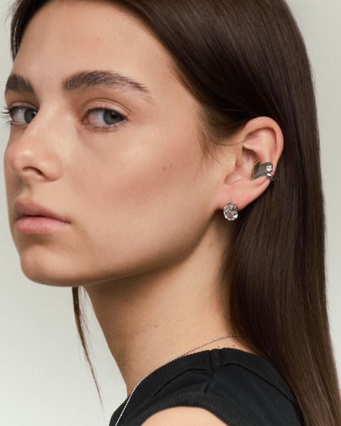 Сережки CLARITY OVAL Silver s105 фото