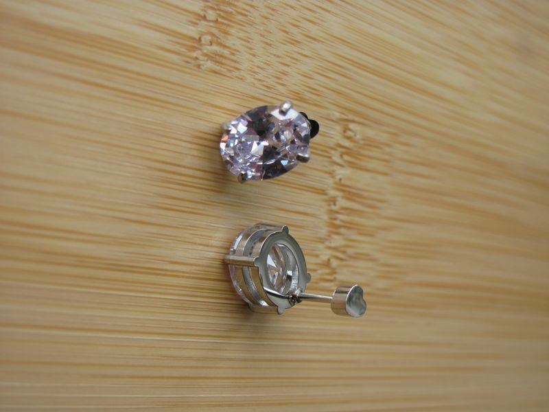 Сережки CLARITY OVAL Silver s105 фото