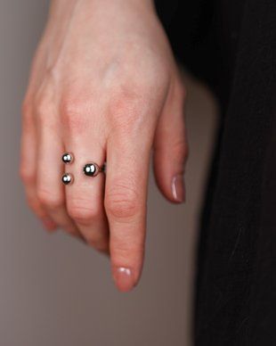 Каблучка DOTS Trio Silver k125 фото