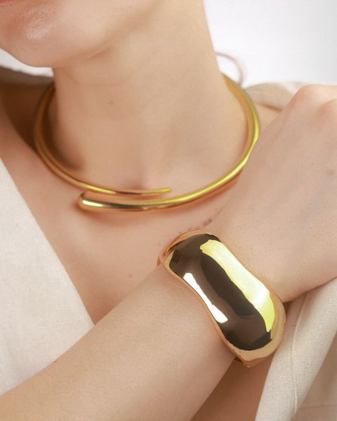 Чокер LINE Gold p092 фото