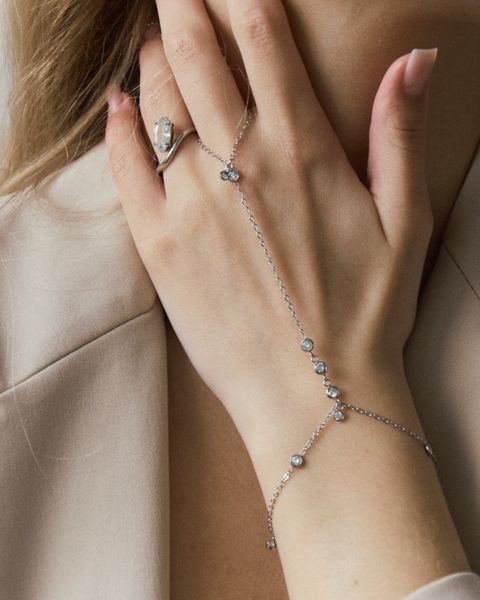 Слейв браслет DELICATE Silver b064 фото